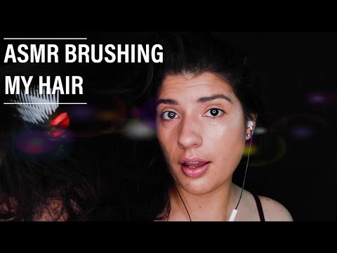 ASMR - BRUSHING MY HAIR | DETANGLING HAIR KNOTS | BRUSHING SOUNDS | 15 MINUTE ASMR VIDEOS