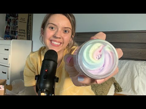 ASMR- TAPPING ON GLASS,  FAMOUS TIKTOK PRODUCTS, unboxing haul.