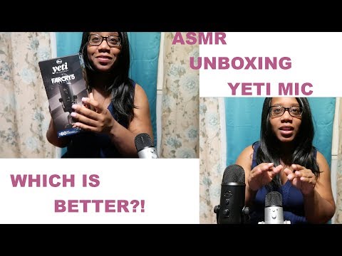 ASMR | UNBOXING MY NEW BLUE YETI MIC | WHICH MIC IS BETTER?!