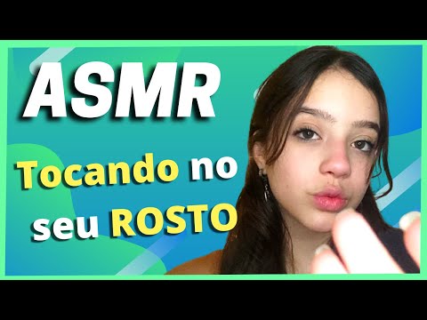 ASMR TOCANDO NO SEU ROSTO - Binaural - Português  [ você vai dormir rapidinho ] Luiza Aro Asmr