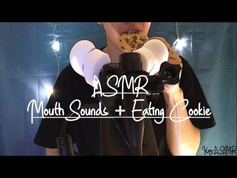 ASMR Mouth Sounds + Eating Cookie || ASMR by KeY ||