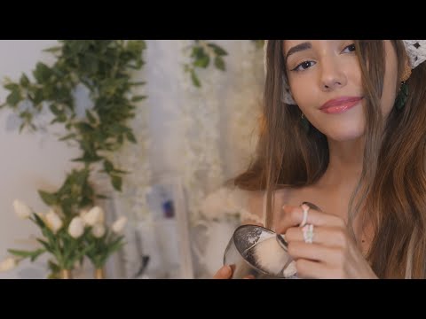 ASMR - Pampering You - Face Massage, Trim and Shave & Bath ✂️ (relaxing rain, hair wash, hot bath)