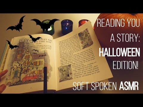 [ASMR] Bedtime Halloween Story Reading - Things That Go Bump In the Day (Soft Spoken, Music)