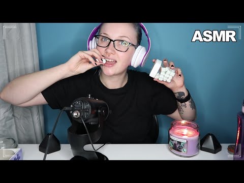 ASMR Loud Gum Chewing & A Little Soft Speaking 😴