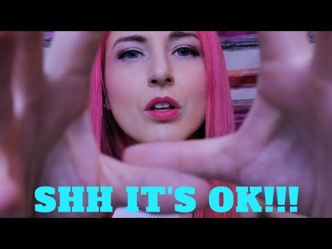 slow hand movements and shh sounds (ASMR)