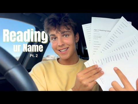 ASMR | Reading Your Name (Part 2) so tingly...