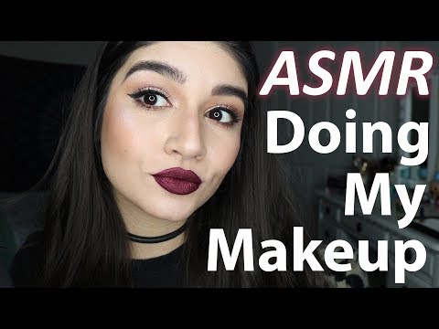 ASMR Doing My Makeup #5 || TAPPING, RAMBLE,  WHISPERED  || TenaASMR ♡