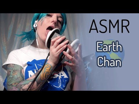 ASMR | Earth Chan 🌎 Trippy Binaural Layered Ear Licking 👅 No Talking 🌌