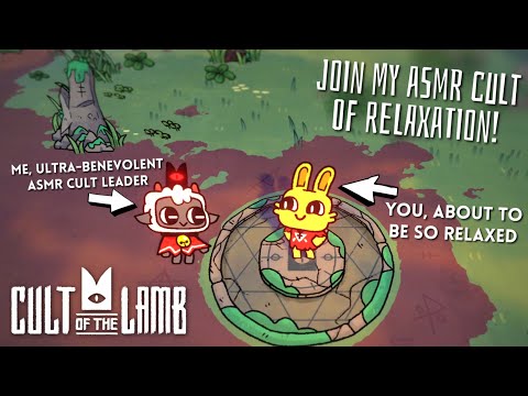 ASMR 🐑 I run a VERY relaxing cult, want to join?🐑 Cult of the Lamb 👹 Close Up Whispers & Controller