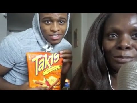 TAKIS ASMR Eating Sounds/Q&A | My Son Sings My Intro