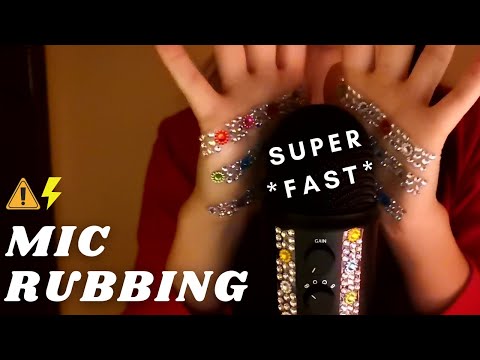 ASMR - FAST AND AGGRESSIVE MIC RUBBING with hands | No cover