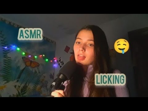 АСМР|ликинг| неразборчивый шепот| ASMR | licking | unintelligible whisper |
