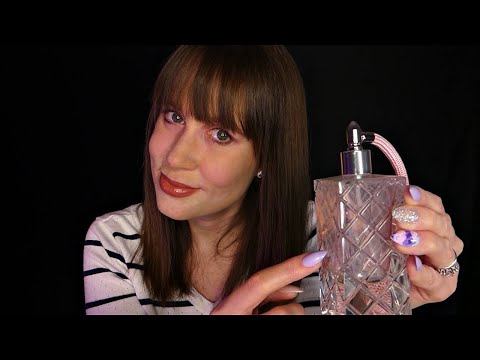 ASMR Glass Perfume Bottles | Glass Scratching & Tapping | Whispered