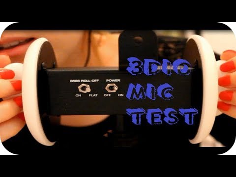ASMR 3Dio Mic Test, Ear Touching/Brushing, Whispered