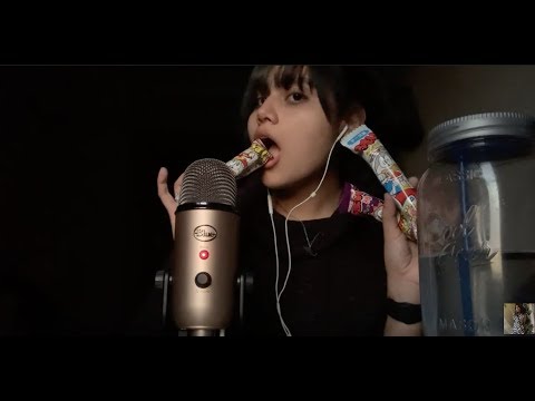 ASMR ESPAÑOL- Probando pepitas japonesas- Mouth sounds