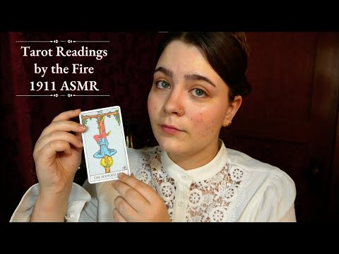 (1911) Tarot Readings by the Fireplace 🖋 Cozy & Relaxing ASMR ✨ Soft Spoken Historical Roleplay