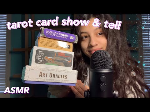 ASMR Whispered Tarot Cards - Show & Tell