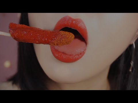 [ASMR] HOT🔥Takis Lollipop Eating Soundsㅣ고추가루맛 사탕 이팅사운드ㅣ唐辛子粉味のキャンディーを食べる