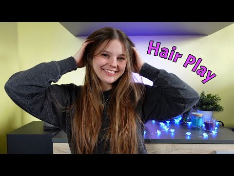 ASMR Hair Play | Hair Brushing, Styling & Flipping