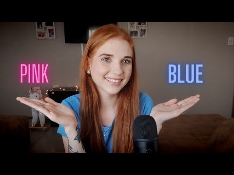 ASMR | Blue vs Pink triggers, with clicky whispers 💙💓. (Testing out my new mic)