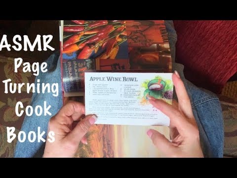 ASMR Page turning/Quality Cook books/Dust jacket crinkles (No talking)