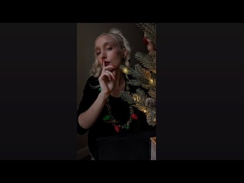 🎄ASMR Merry Christmas Eve!🎅🏼🍪🥛💕whispers-fluffy mic-tree sounds-🙌🏼 movements-tapping and scratching ✨