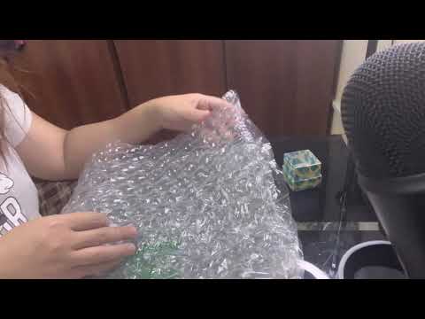 ASMR POPPING BUBBLE WRAP + TINGLY WHISPERS