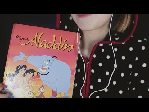 [ASMR] Disney's Aladdin (Book) Soft Reading // Page Turning