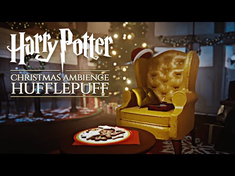 Hufflepuff ◈ Christmas Night at Hogwarts 🎄 Harry Potter inspired Holiday Ambience & Soft Music