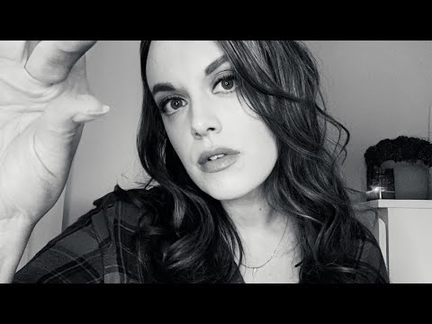 ASMR/Plucking, Snipping, & Brushing Away Stress & Anxiety (Black & White to Color)