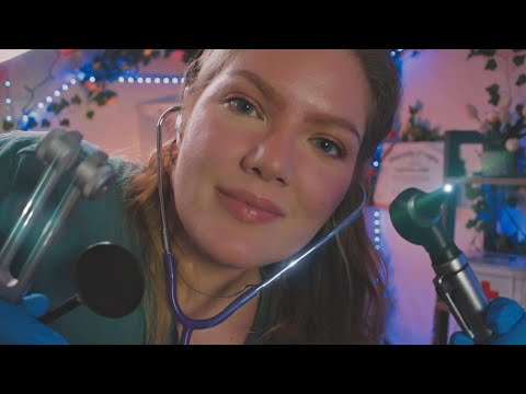 ASMR POV ✨ Nurse visits you in Bed 🛏️ Otoscope, CNE, Vitals, Head to Toe Assessment for Sleep