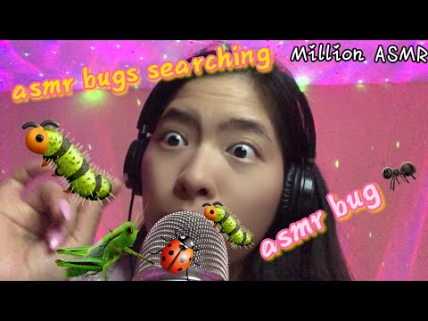 ASMR Bugs (Searching & Plucking) in your Face Mouth Sounds #asmrsleep #asmrbugs #mouthsounds