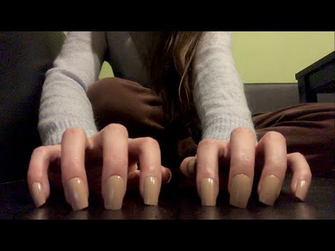 ASMR | Fast Tapping & Scratching On A Leather Couch | No Talking | lofi