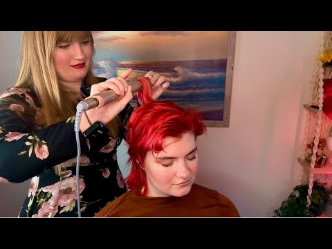 ASMR Real Person Hair Curling and Styling | Tingly Roleplay for Sleep and Relaxation