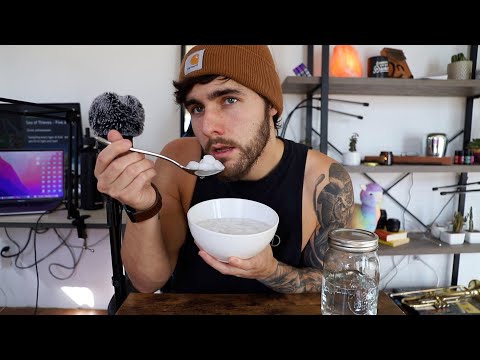 ASMR Mukbang For Bottoms (With Cooking) - Water & Ice Eating - Crunchy Eating Sounds - GaySMR