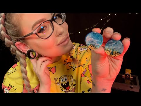 ASMR My Ear Stretching Story and Plug Collection!