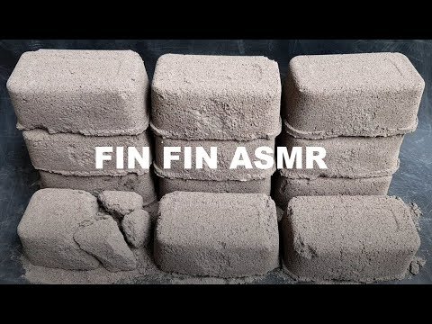 ASMR : Crumbling Soft Sand+Cement Bars in Paper Bag #193