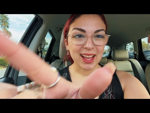 ASMR in the car (tapping & scratching)