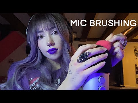 Mic Brushing With and Without Cover ASMR | Mic Pumping, Hand Movements, Mic Tapping, Mic Scratching