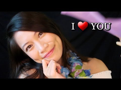 ASMR "I Love You" Personal Attention * Kisses * Affirmations * Fanning & Brushing You
