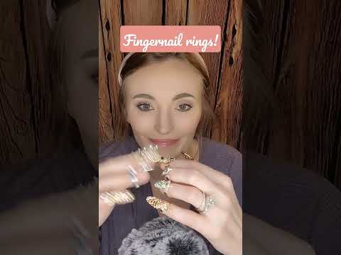 Finger nail rings! #asmr #tingles #sensory #relax #triggers #tapping