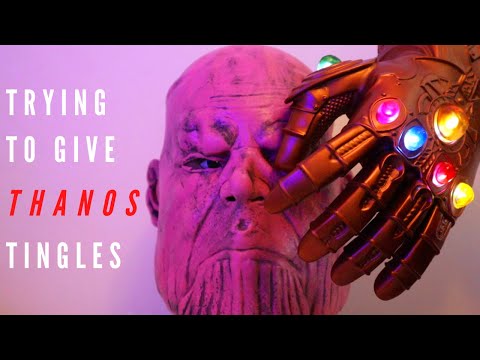 ASMR | Trying to Give Thanos Tingles with Scratching, Whispering, Head Massage, Tracing + More