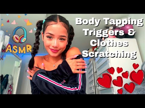 ASMR | Body Triggers & Clothes Scratching (fast collarbone tapping and more) en Francais PT2