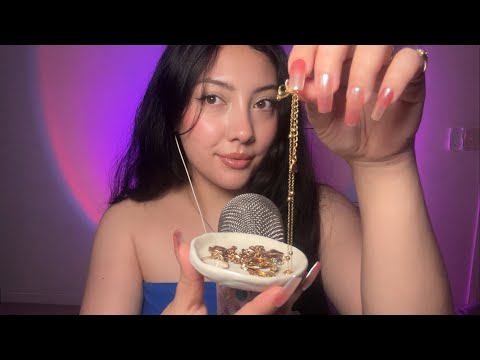 ASMR jewelry triggers, tour, tapping and scratching // Dorothea’s custom video