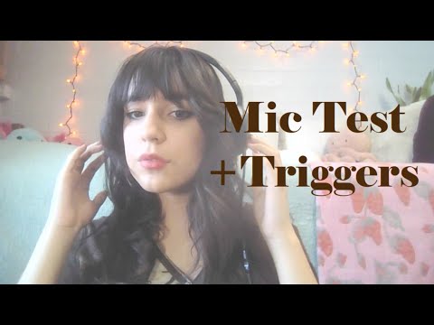 ASMR 🐻 Mic Test + Assorted Triggers (Soft Spoken)