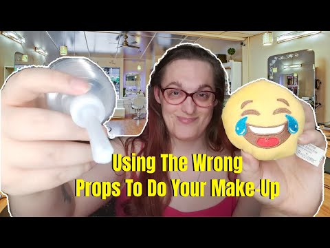 [ASMR] Doing Your Makeup ~ But With Wrong Props! Roleplay (Super Funny) 😂