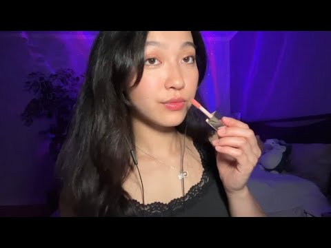 ASMR Lipgloss Application & Mouth Sounds 💄 *looped* (ft. Dossier)