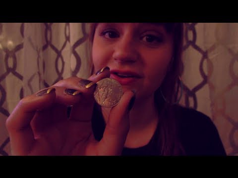 ASMR. Money Sounds & Close Whispering Ear to Ear (Paper Money, Coins, Tapping)