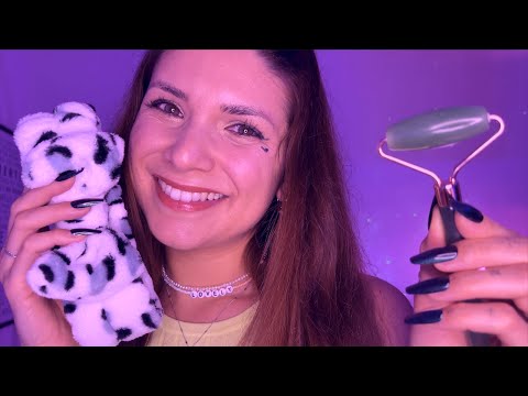 ASMR Beauty Spa Night for Sweet Dreams - Skincare Roleplay, Personal Attention, German/Deutsch