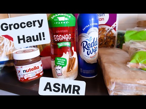ASMR Grocery Haul/ LOFI🛒🥪